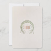 100th Birthday Invitation Art Nouveau W. Morris Kaart (Achterkant)