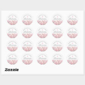 100th Birthday January Birth Flower Custom Favor Ronde Sticker (Vel)