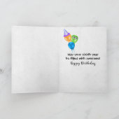 100th Birthday Kandels met Eyebollen Kaart (Binnen)