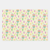 100th Birthday Number Candles Cake Balloon Inpakpapier Vel (Voorkant 2)