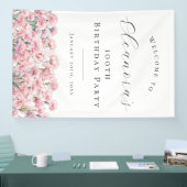 100th Birthday Party January Birth Flower Welcome Spandoek (Beurs)