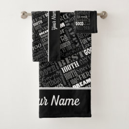 100th Birthday Party Personalized Gifts Special Bad Handdoek