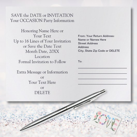 100th Birthday Party Uitnodigingen of Save the Dat