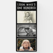 100th Birthday Photo Banner (Verticaal)