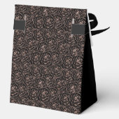 100th Birthday Rose Gold Glitter Roses Thank You  Bedankdoosjes (Achterkant)