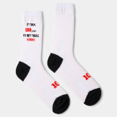 100th Birthday Socks Men Funny Sokken (Rechts)