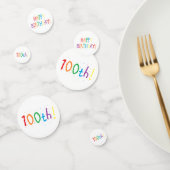 "100th Birthday" Tafel Confetti (Groep)