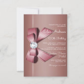 100th Centenarian Jewel Bow & Ribbon Birthday Kaart (Voorkant)