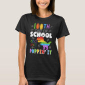 100th Day And Still Poppin 100 Days Of School Boys T-shirt (Voorkant)