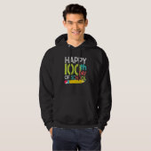 100th Day Gift Student Kids Happy 100 Days Of Scho Hoodie (Voorkant volledig)
