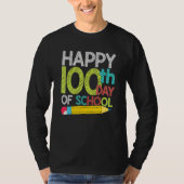 100th Day Gift Student Kids Happy 100 Days Of Scho T-shirt (Voorkant)