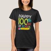 100th Day Gift Student Kids Happy 100 Days Of Scho T-shirt (Voorkant)