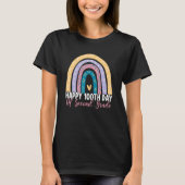 100th Day Of 2nd Grade Teacher Rainbow Second Grad T-shirt (Voorkant)
