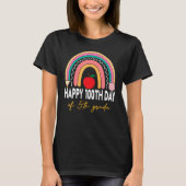 100th Day Of 5th Grade Teacher Rainbow Fifth Grade T-shirt (Voorkant)