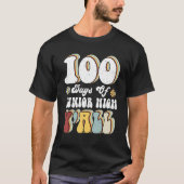 100th Day Of Junior High Y'all Teacher 100 Days T-shirt (Voorkant)
