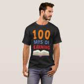 100th Day of School 100 Days of Learning Smarter T T-shirt (Voorkant volledig)