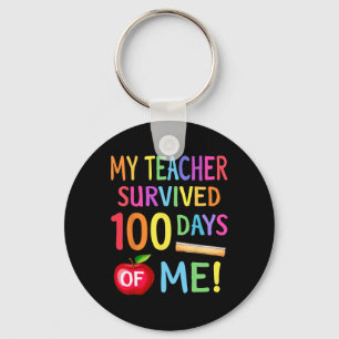 100th Day Of School 100 Days Of School Teacher Stu Sleutelhanger