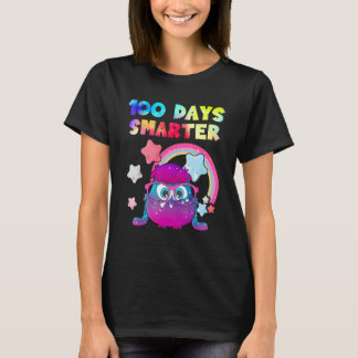 100th Day of School 100 days smarter cute Monster T-shirt