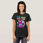 100th Day of School 100 days smarter cute Monster T-shirt (Voorkant volledig)