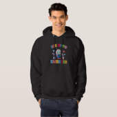 100th Day Of School 100 Days Smarter Space Astrona Hoodie (Voorkant volledig)