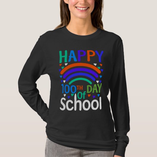 100th Day Of School 100 Days Teacher Students Boys T-shirt (Voorkant)