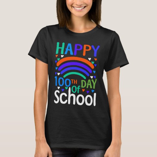 100th Day Of School 100 Days Teacher Students Boys T-shirt (Voorkant)
