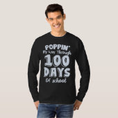 100th Day Of School 100 Days Teacher Students Boys T-shirt (Voorkant volledig)