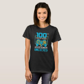 100th Day Of School Achievement Unlocked Gamer For T-shirt (Voorkant volledig)