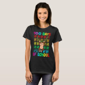 100th Day Of School Animal Monkey  Happy 100th Day T-shirt (Voorkant volledig)