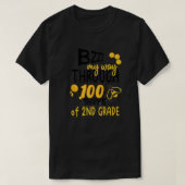 100th Day Of School Bee Hive Funny Sayings T-shirt (Design voorkant)