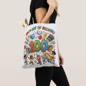 100th Day of School Colorful Celebration Design –  Tote Bag (Dichtbij)
