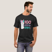 100th Day Of School Colourful Llama Happy 100 Llam T-shirt (Voorkant volledig)