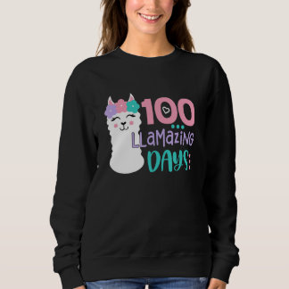 100th Day Of School Colourful Llama Happy 100 Llam Trui