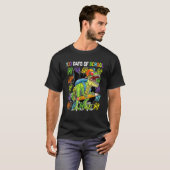 100th Day Of School Dinosaur Rex Dino   Boys Kids T-shirt (Voorkant volledig)