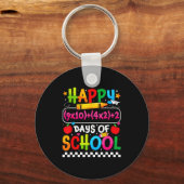 100th Day Of School Happy 100 Days Math Equation T Sleutelhanger (Voorkant)