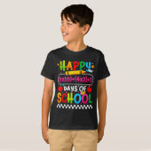 100th Day Of School Happy 100 Days Math Equation T T-shirt (Voorkant volledig)