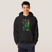100th Day Of School Happy 100 Days Of School Dinos Hoodie (Voorkant volledig)