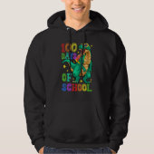 100th Day Of School Happy 100 Days Of School Dinos Hoodie (Voorkant)