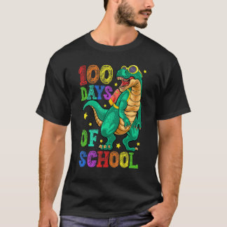 100th Day Of School Happy 100 Days Of School Dinos T-shirt