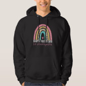 100th Day Of School Kindergarten Teacher Rainbow T Hoodie (Voorkant)
