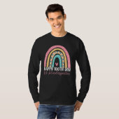 100th Day Of School Kindergarten Teacher Rainbow T T-shirt (Voorkant volledig)