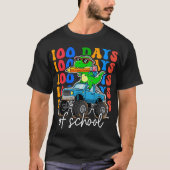 100th Day of School Monster Truck Dinosaur Fun T-shirt (Voorkant)