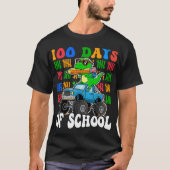 100th Day of School Monster Truck Dinosaur Fun T-shirt (Voorkant)