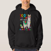 100th Day Of School No Prob Llama 100 Days Of 3rd Hoodie (Voorkant)