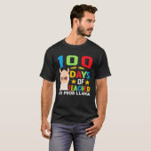 100th day of school No Prob Llama 100 days Smarter T-shirt (Voorkant volledig)