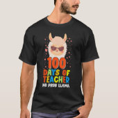 100th day of school No Prob Llama 100 days Smarter T-shirt (Voorkant)