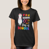 100th Day Of School No Prob Llama 100th Day Presch T-shirt (Voorkant)
