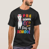 100th Day Of School No Prob Llama 100th Day Presch T-shirt (Voorkant)