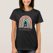 100th Day Of School Preschool Teacher Boho Rainbow T-shirt (Voorkant)