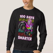 100th Day of School Shirt Unicorn Monster Truck 10 (Voorkant)
